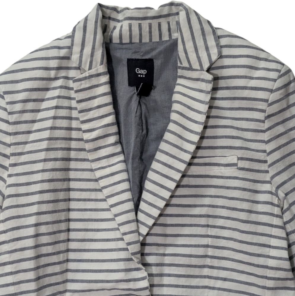 Gap Striped Blazer With Button Closure - image 2